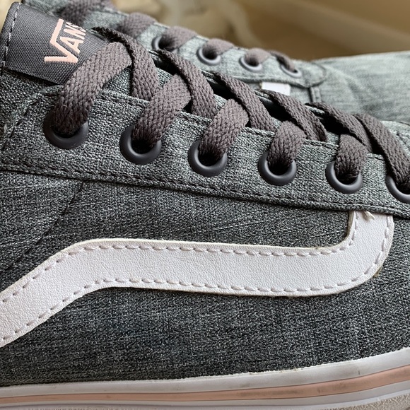 Vans Old Skool Grey & Light Pink Skate Shoes women’s size 10 - Picture 12 of 14